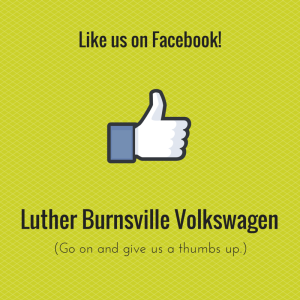 Social media graphic for Luther Burnsville Volkswagen